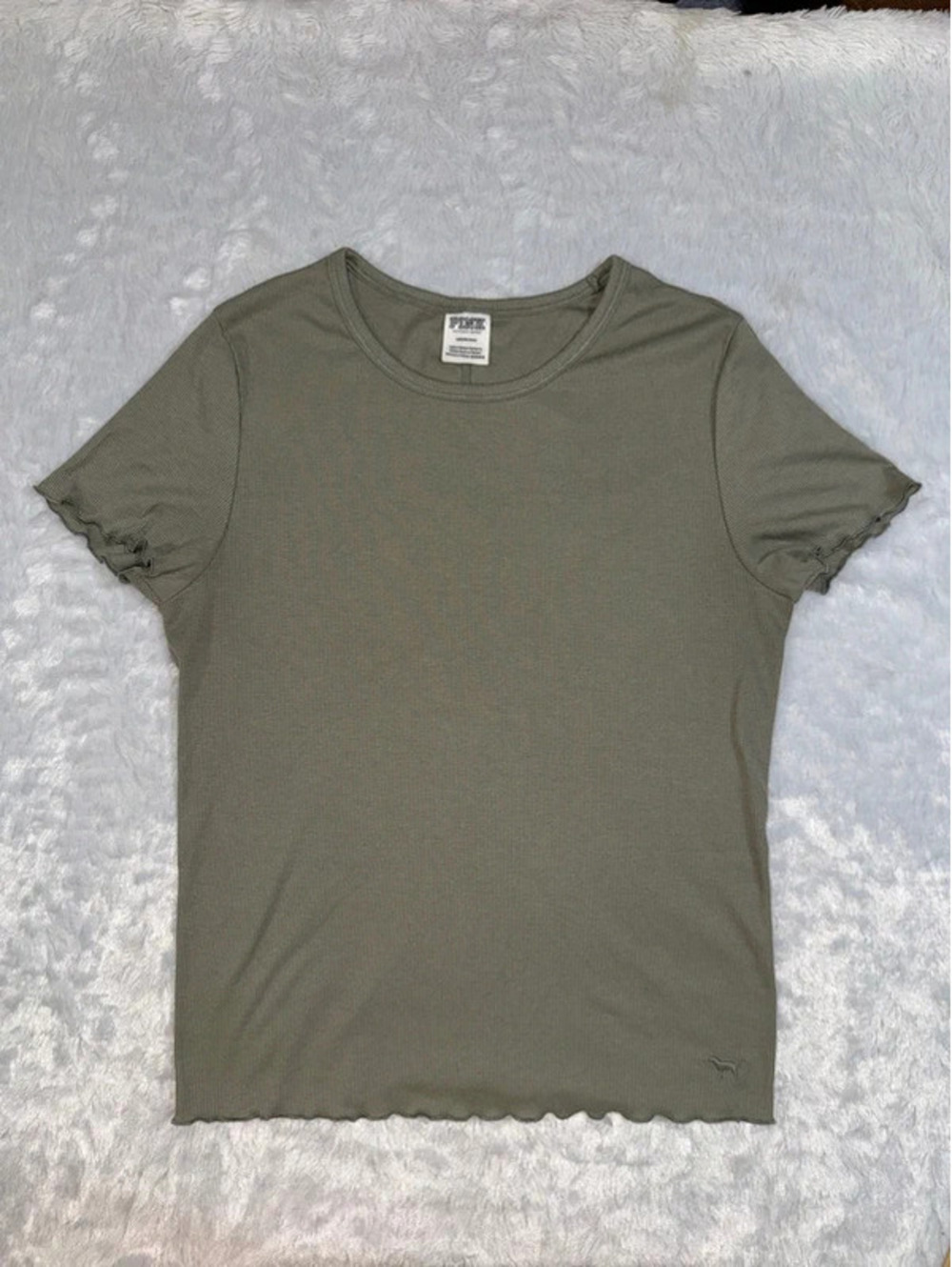 Pink Victoria Secret Short Sleeve Top Size Large
